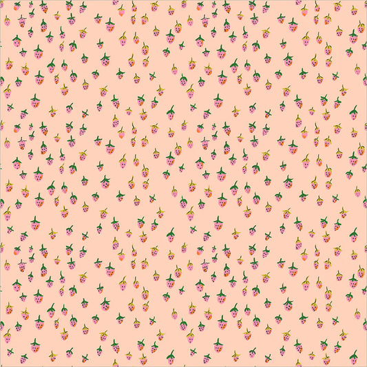 Windham Fabrics-Field Strawberries Blush-fabric-gather here online