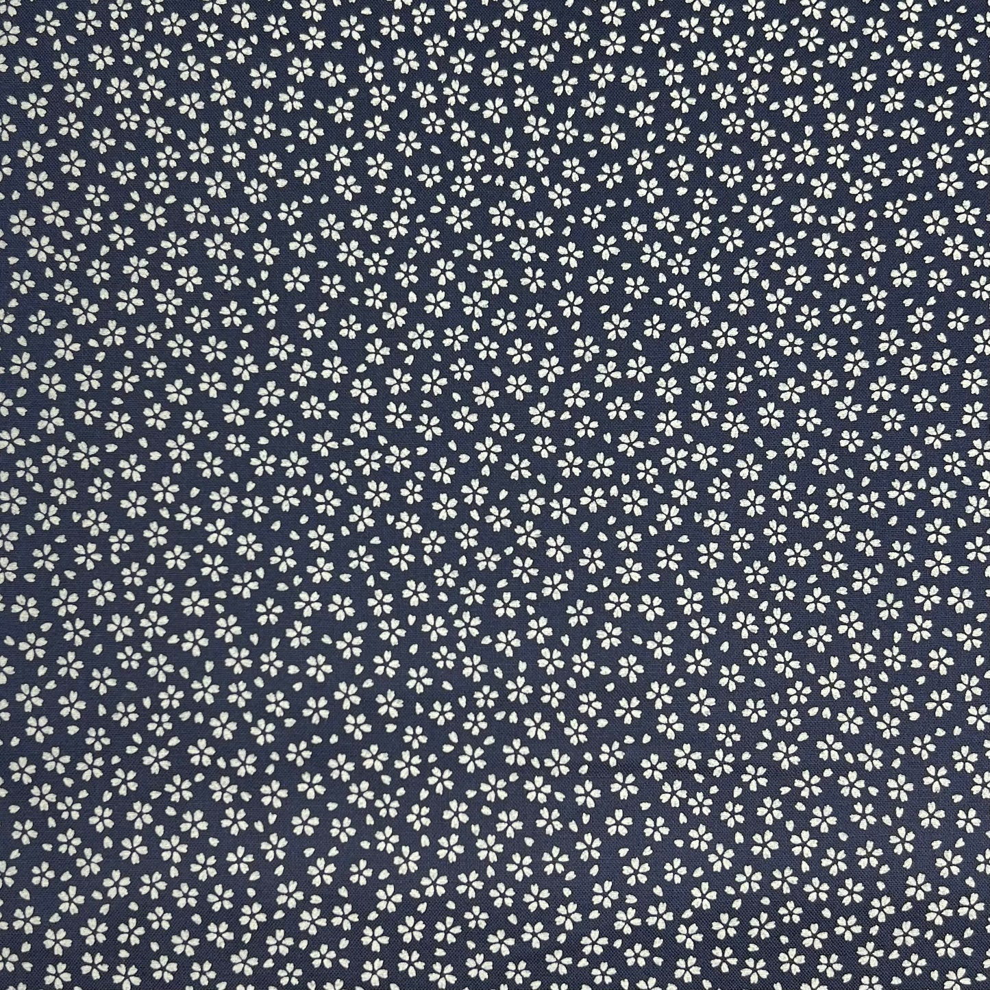 Westex-Indigo Flower Blossoms on Cotton Sheeting-fabric-gather here online