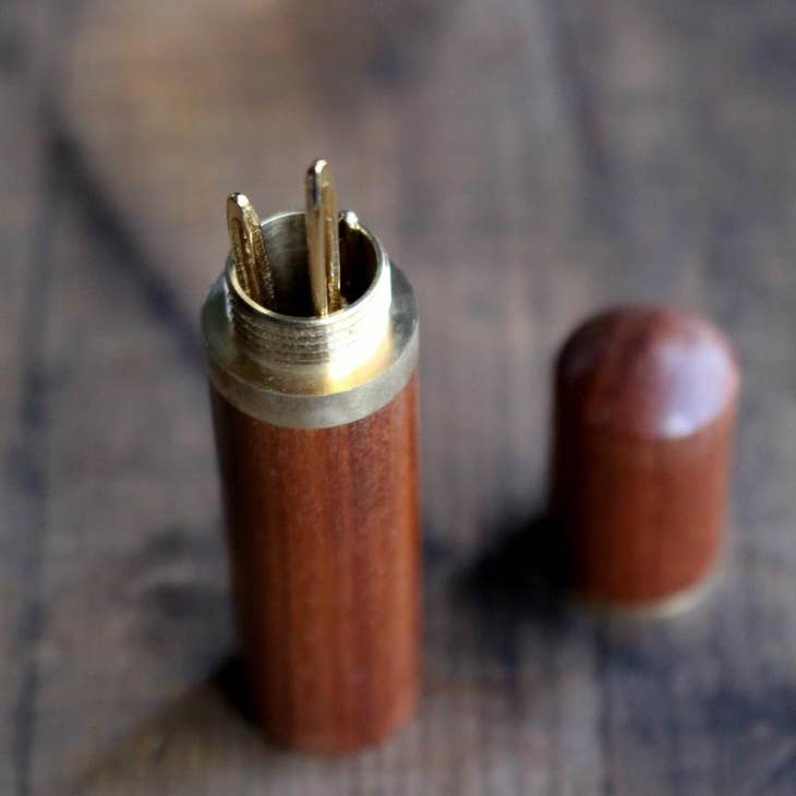 Never Not Knitting-Wooden Needle Case - Sandalwood-notion-gather here online