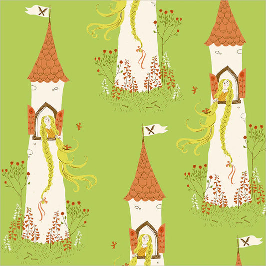 Windham Fabrics-Rapunzel Green-fabric-gather here online