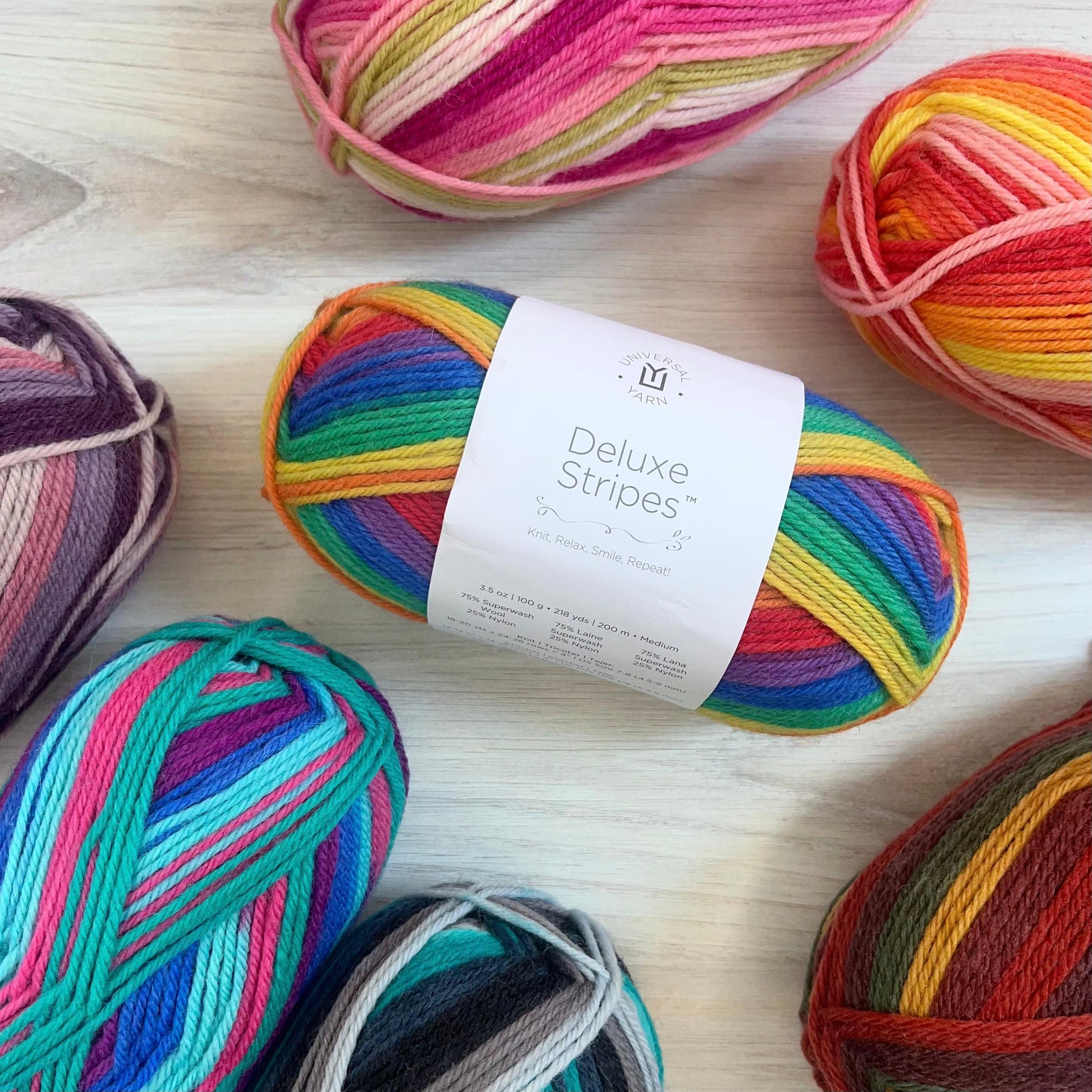 Universal Yarn-Deluxe Stripes-yarn-gather here online