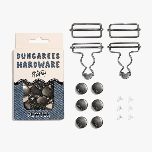 Kylie and The Machine-Dungarees Hardware Kit - Pewter-hardware kit-gather here online