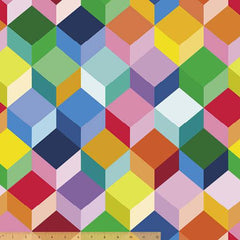 Windham Fabrics-Colorful Cubes 108" Quilt Back-fabric-gather here online