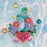 Satsuma Street-Turtle Doves Cross Stitch Ornament Kit-xstitch kit-gather here online