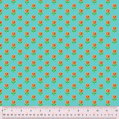 Windham Fabrics-Provence Teal-fabric-gather here online