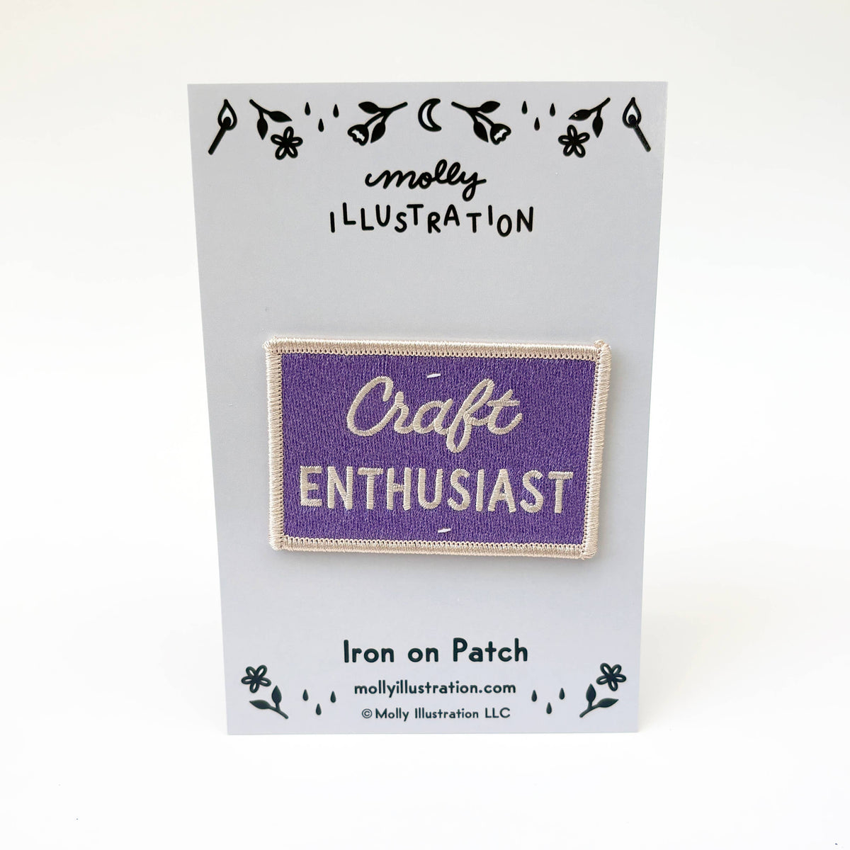 Craft Enthusiast Vintage Style Iron-On Patch