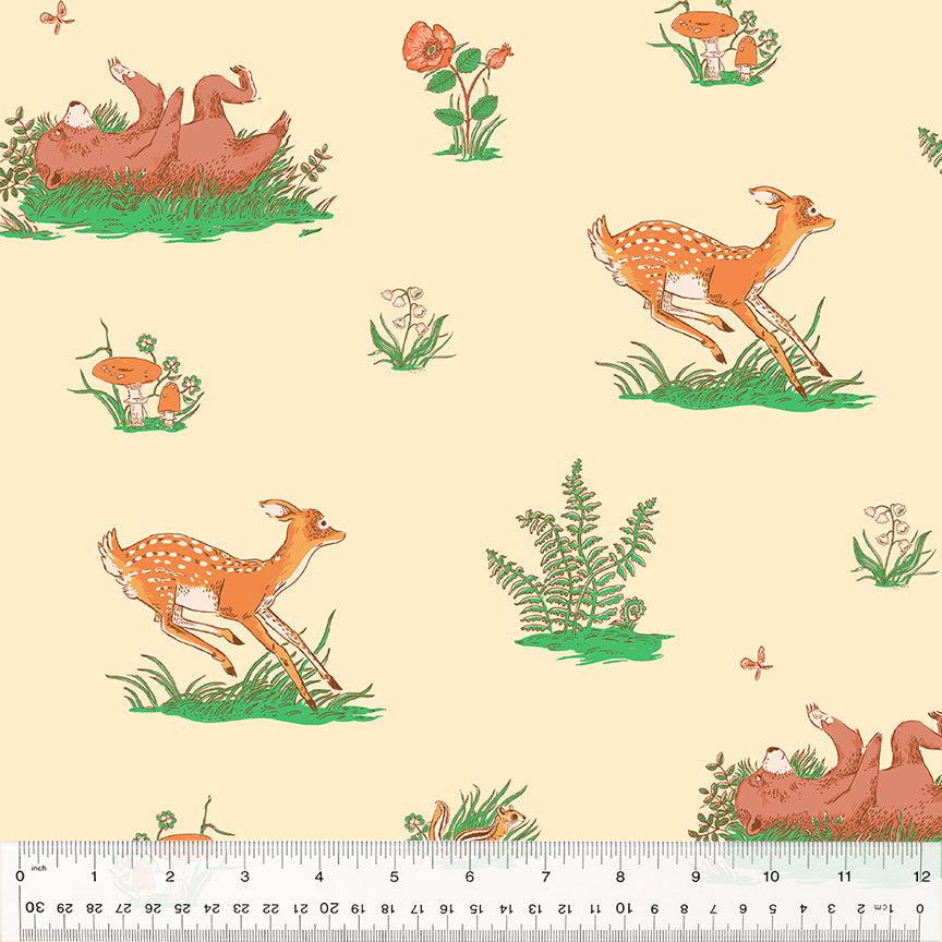 Windham Fabrics-Beargrass Peach-fabric-gather here online