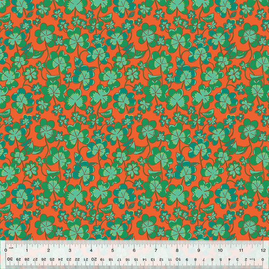 Windham Fabrics-Clover Rust-fabric-gather here online