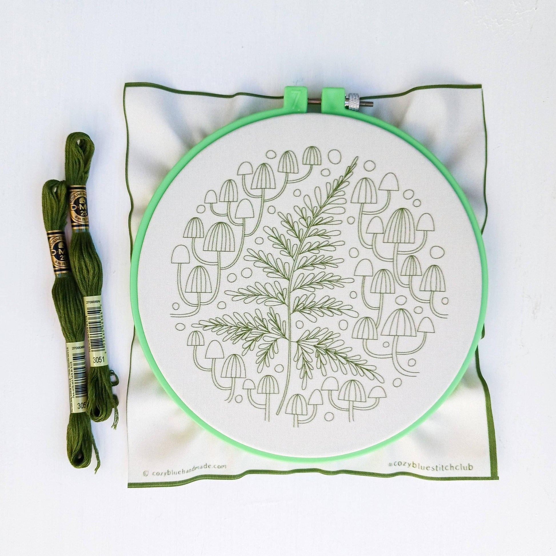 CozyBlue-Fern + Friends Embroidery Kit-embroidery kit-gather here online
