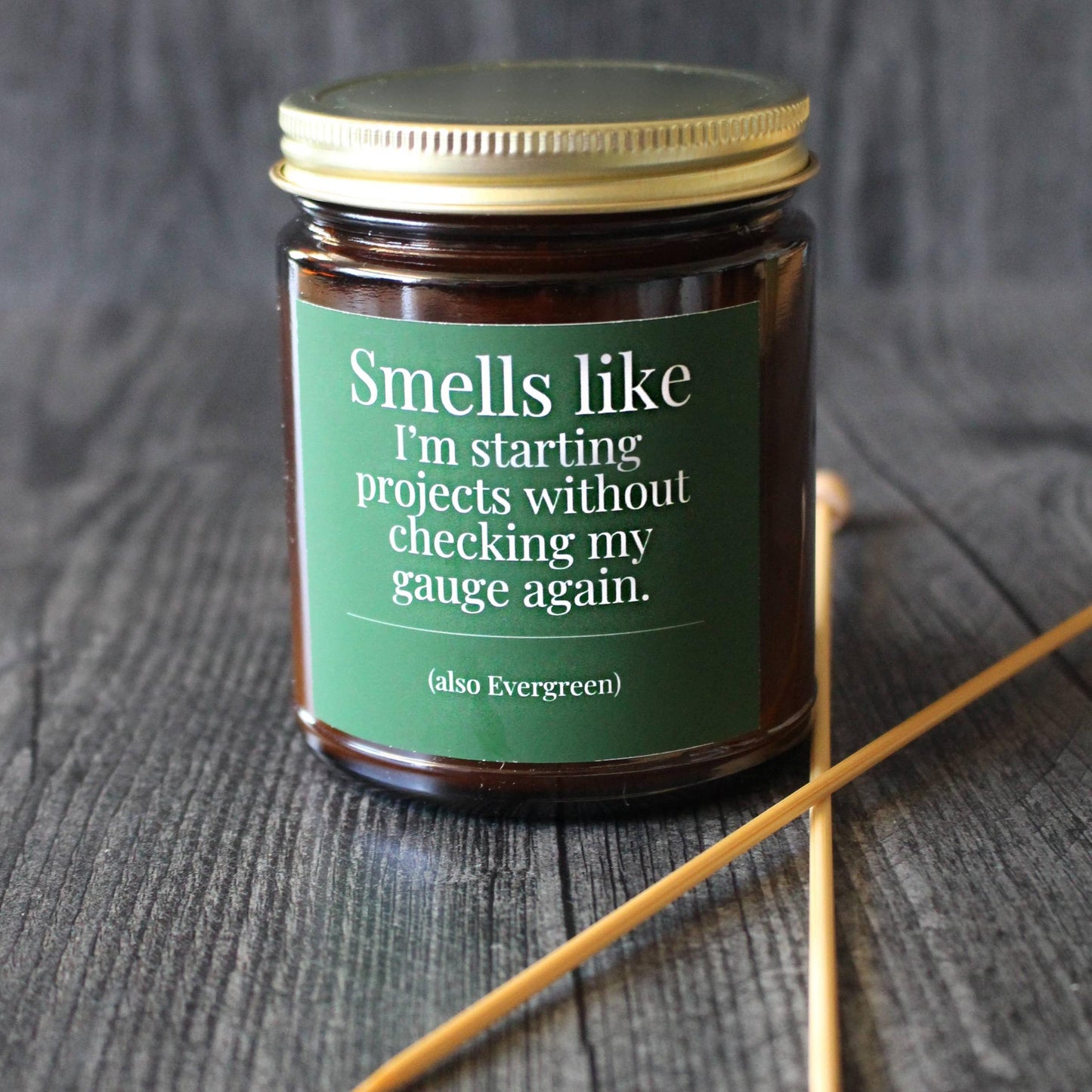 NNK Press-Hand-poured Coconut Soy Wax Candle For Knitters - 4oz-accessory-4 Oz Evergreen | Smells like I'm starting projects without checking my gauge again.-gather here online