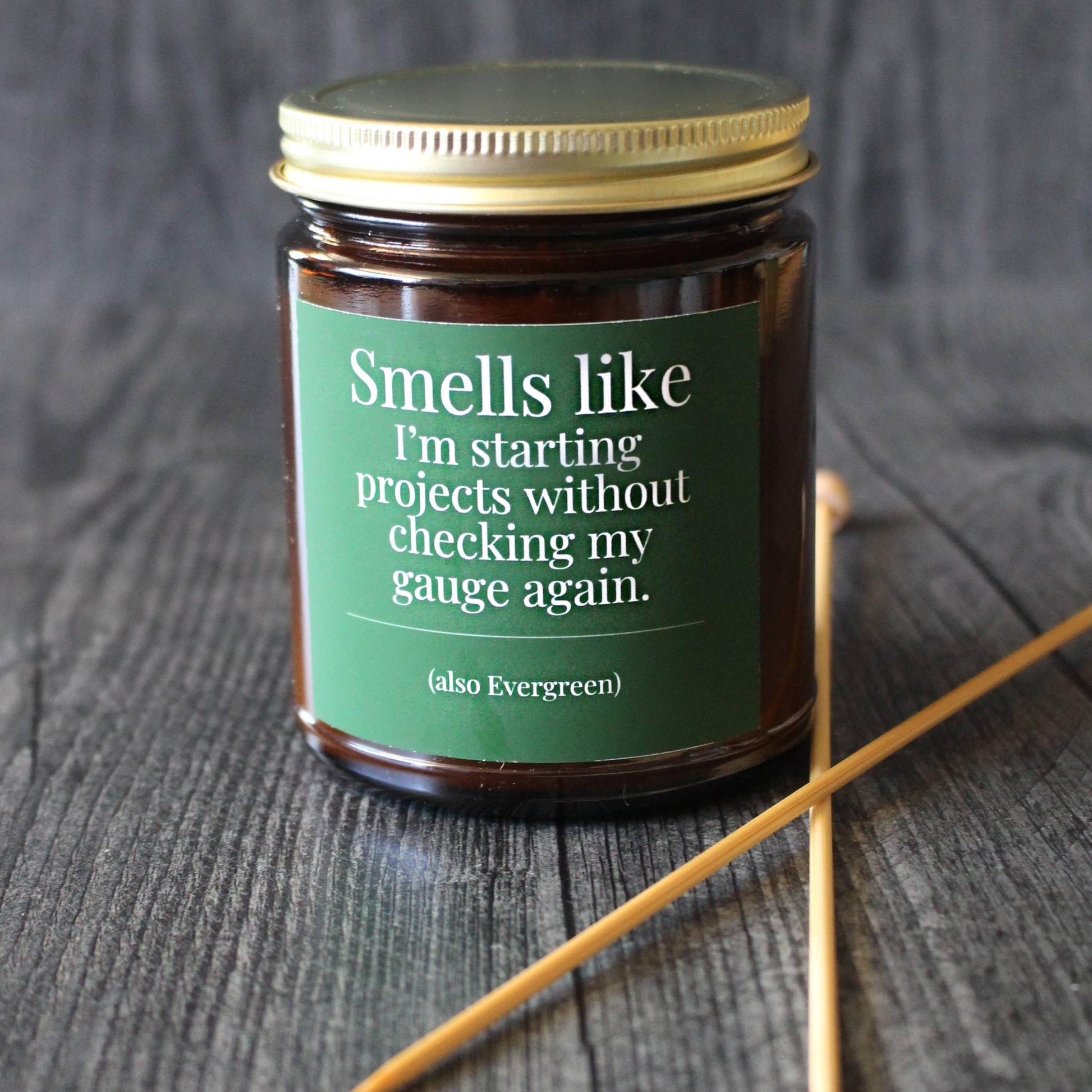 NNK Press-Hand-poured Coconut Soy Wax Candle For Knitters - 4oz-accessory-4 Oz Evergreen | Smells like I'm starting projects without checking my gauge again.-gather here online