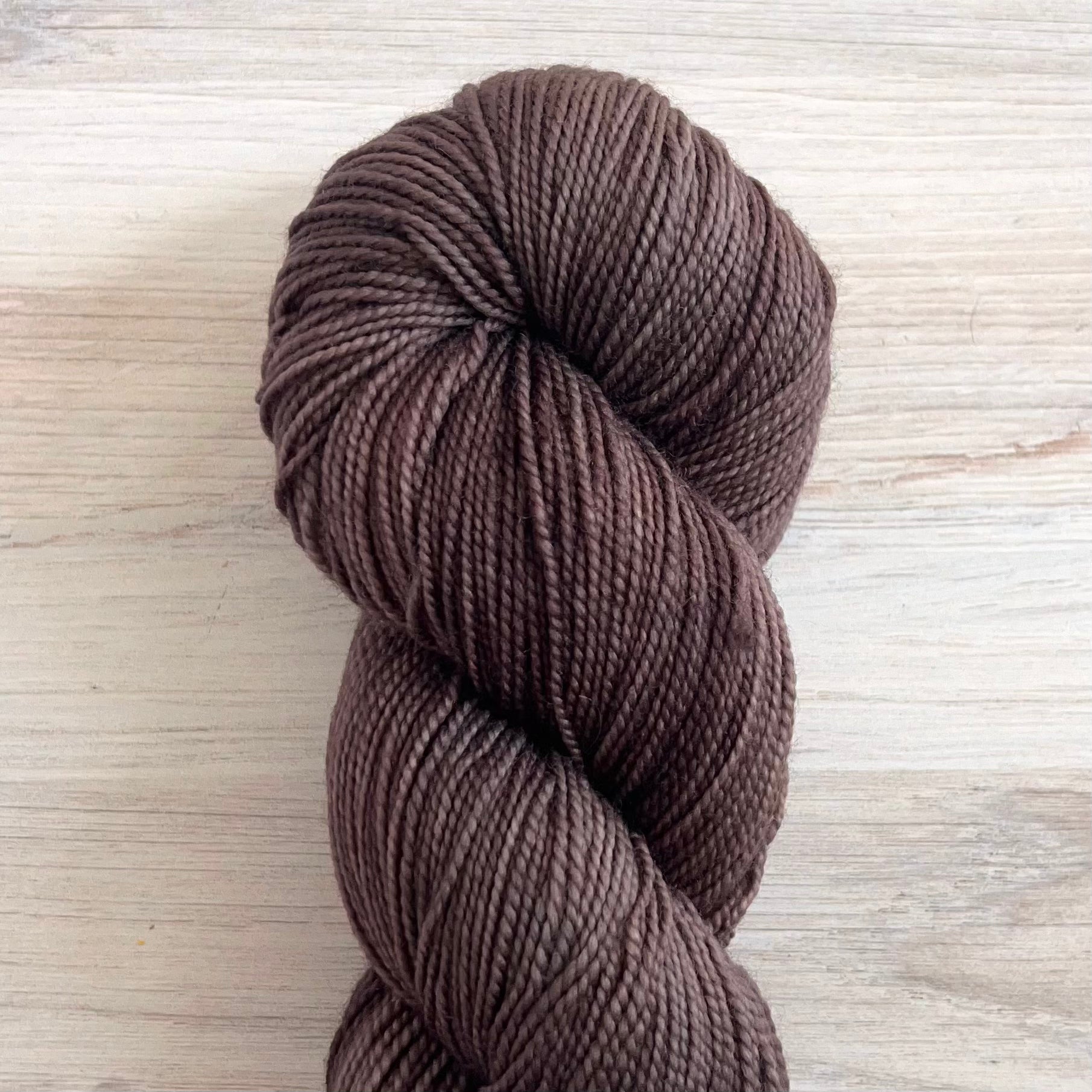 Dirtywater Dyeworks-Lillian-yarn-147 Cocoa-gather here online