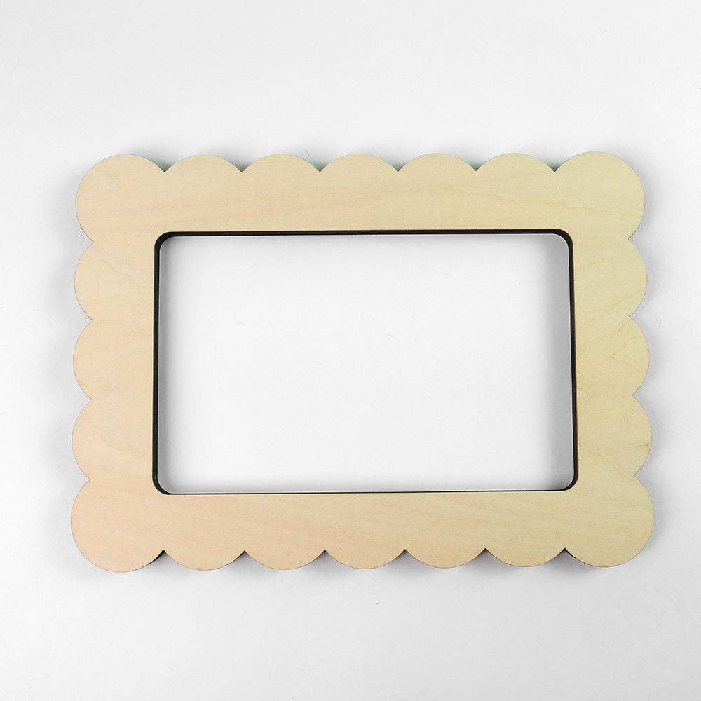 Fraymeworks-Scallop Rectangle Needlepoint Stretcher Frame-craft notion-gather here online