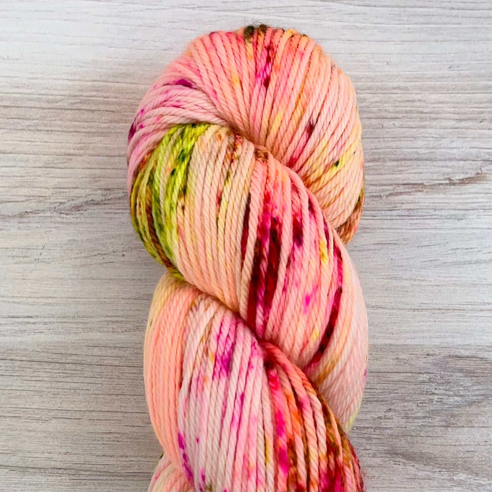 Hedgehog Fibres-Merino DK-yarn-Peachy Keen-gather here online