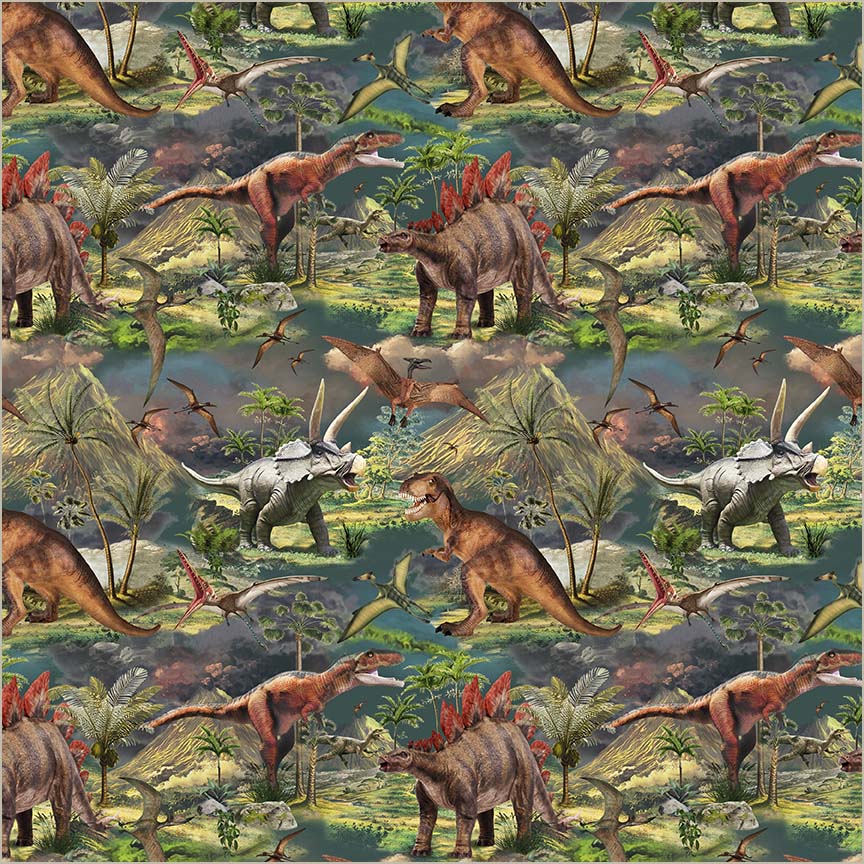 Windham Fabrics-Prehistoric Paradise-fabric-gather here online