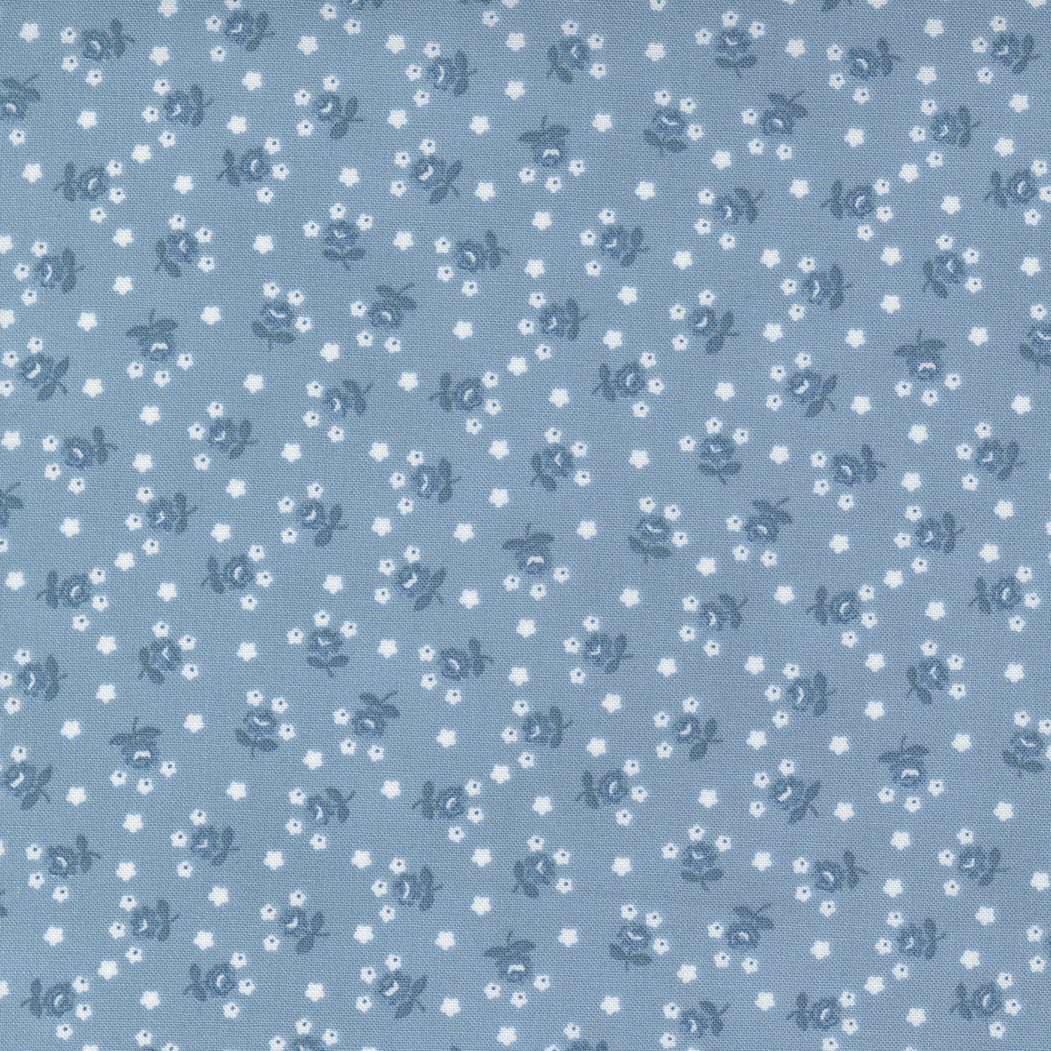 Moda-Fairground Light Blue-fabric-gather here online
