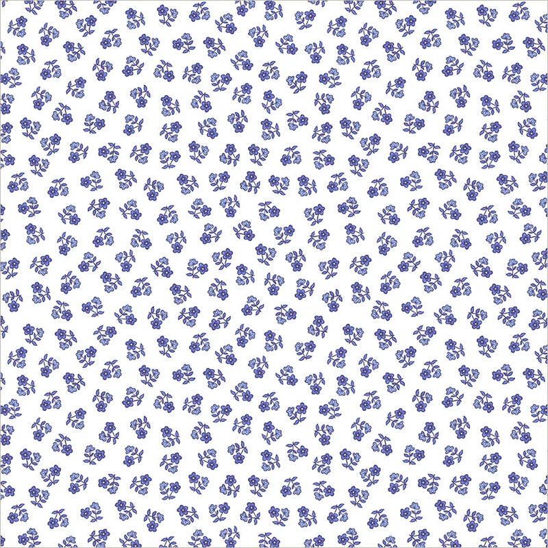Windham Fabrics-Ditsy White/Blue-fabric-gather here online
