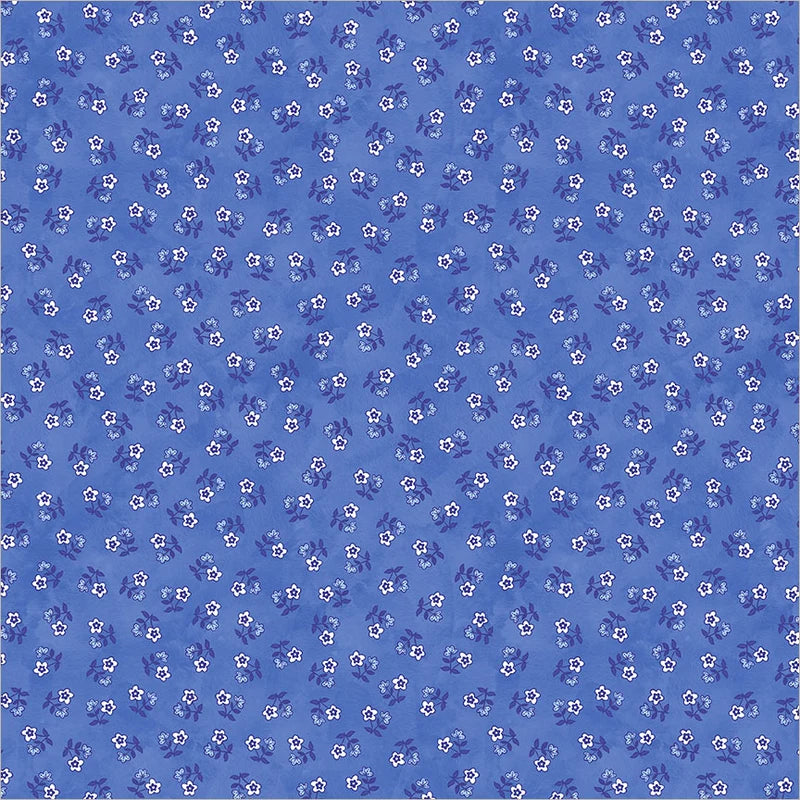 Windham Fabrics-Ditsy Cobalt-fabric-gather here online