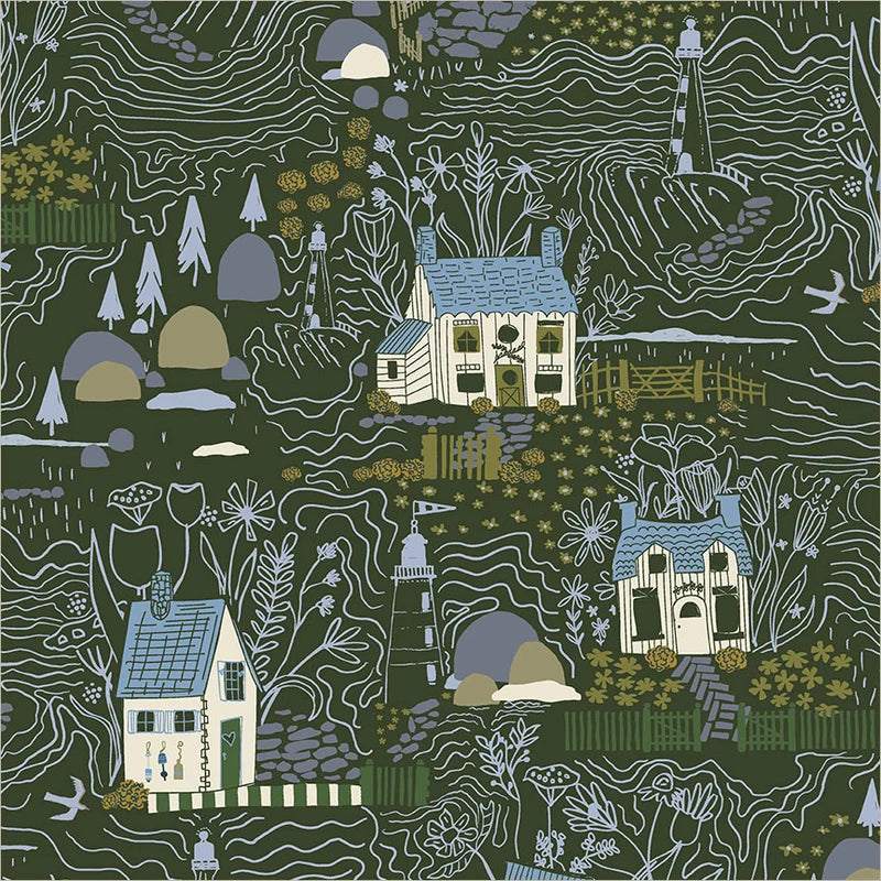 Windham Fabrics-Inverness Seaweed-fabric-gather here online