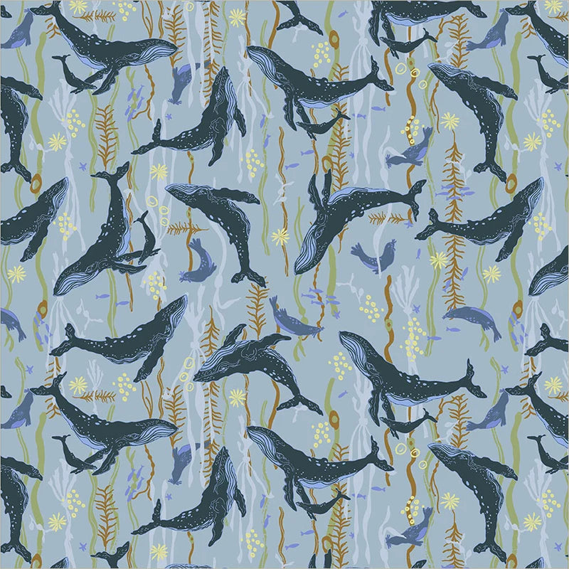 Windham Fabrics-Headwaters Ocean-fabric-gather here online