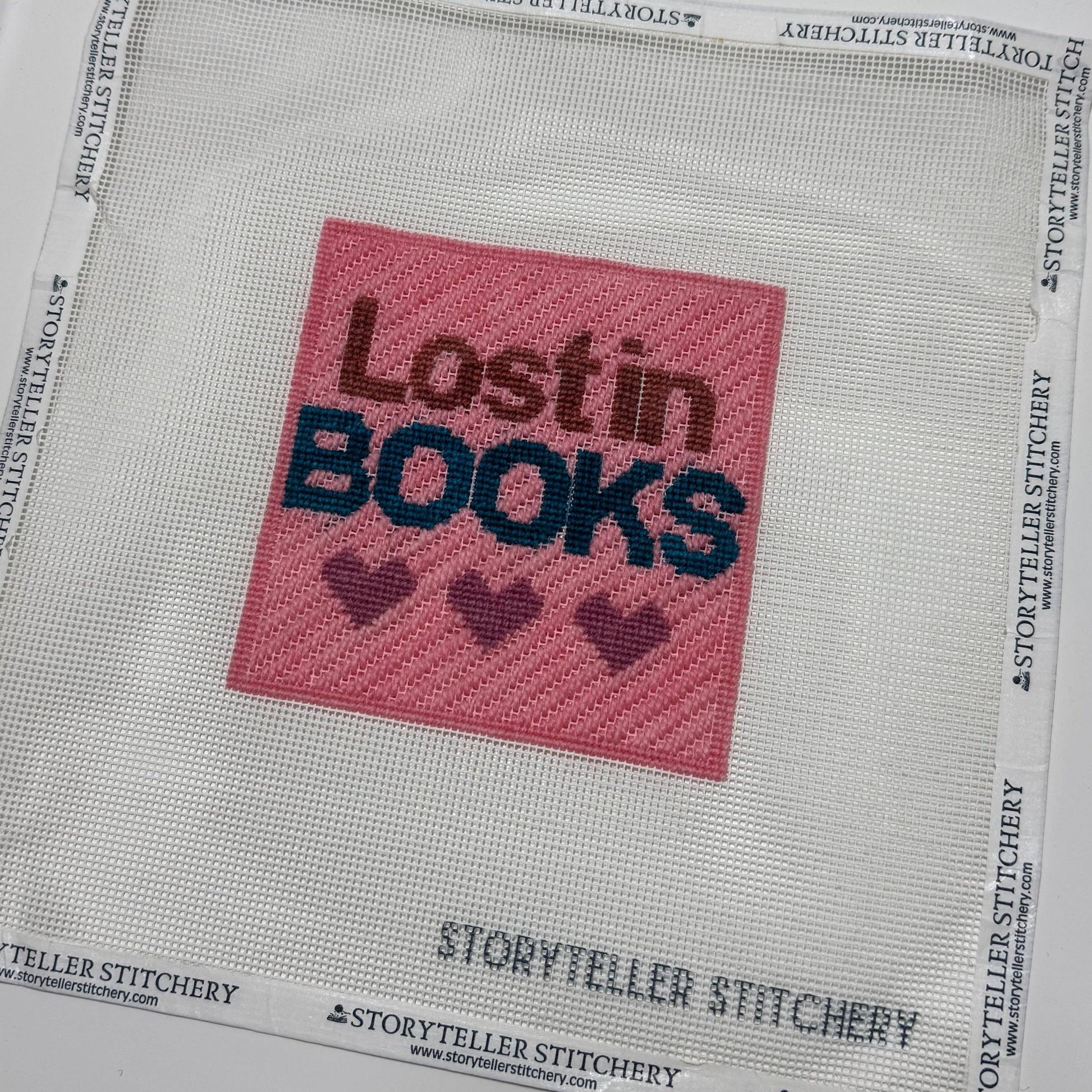 Storyteller Stitchery-Lost in Books Needlepoint Kit-xstitch kit-gather here online