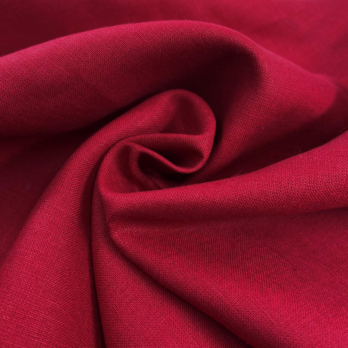 Lino Textil-Nevada Linen Cranberry-fabric-gather here online