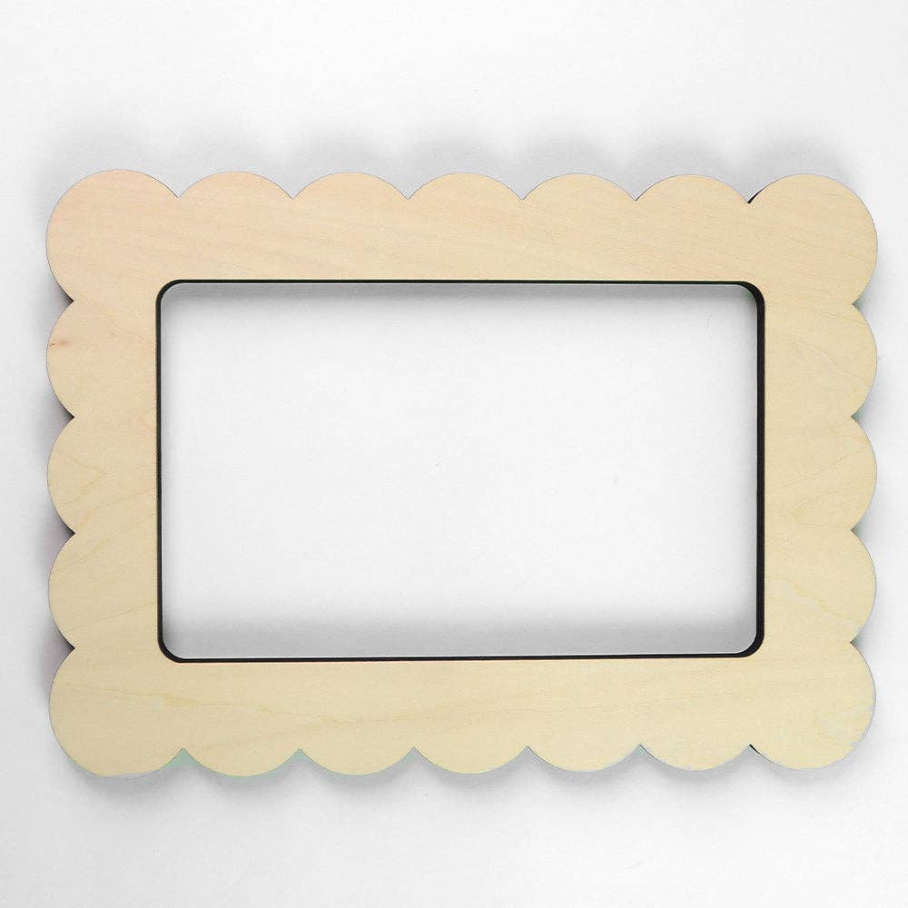 Fraymeworks-Scallop Rectangle Needlepoint Stretcher Frame-craft notion-gather here online