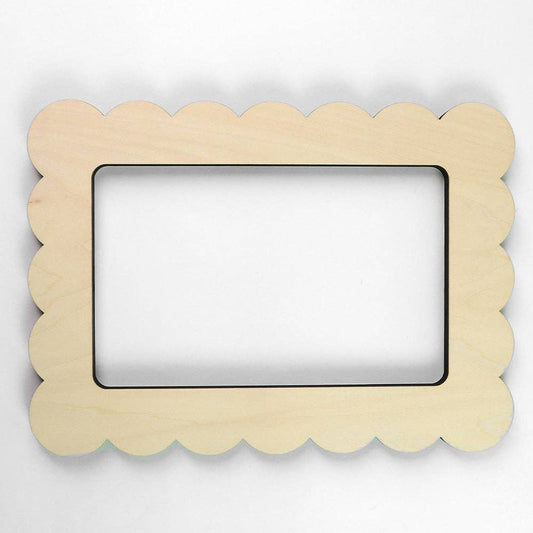 Fraymeworks-Scallop Rectangle Needlepoint Stretcher Frame-craft notion-gather here online