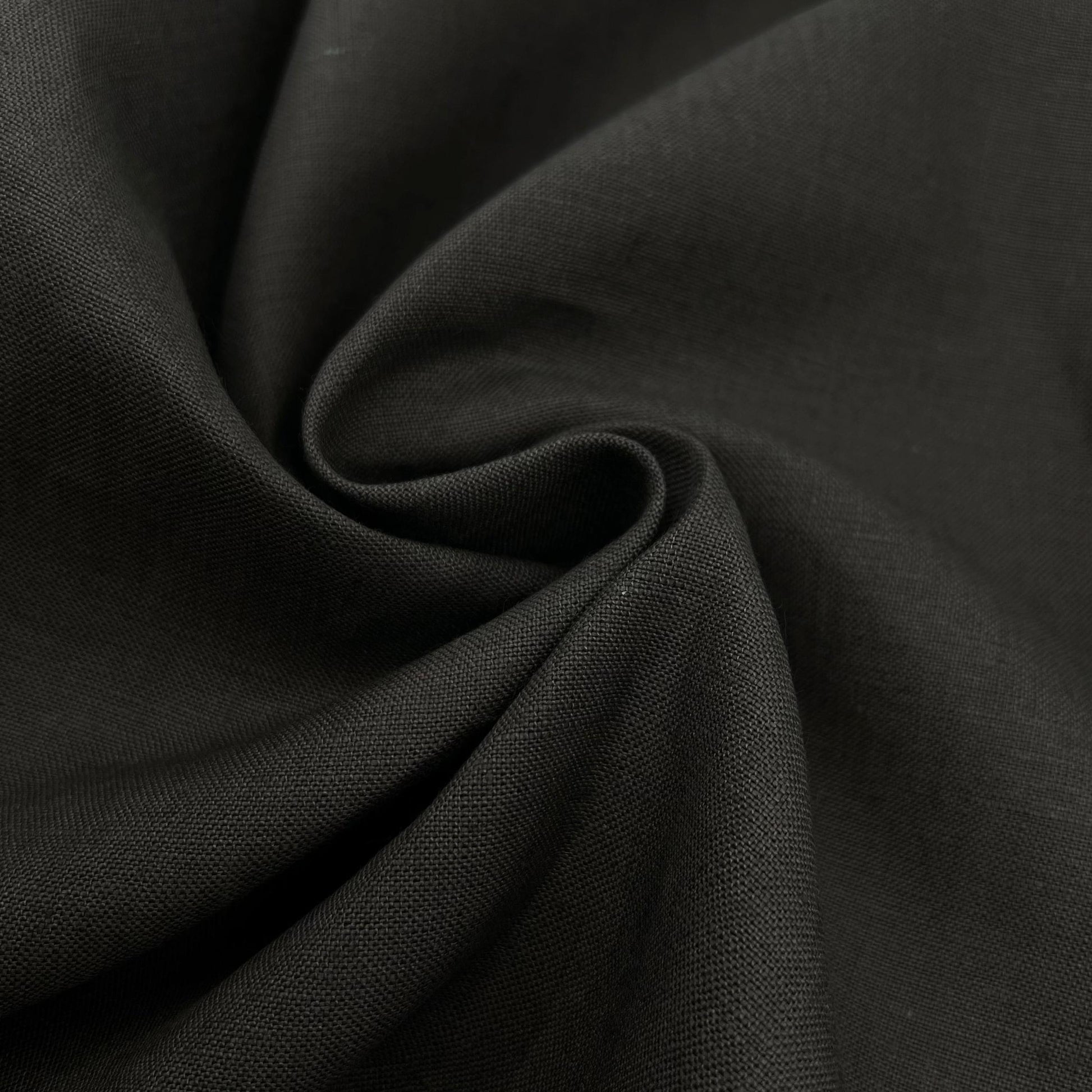 Lino Textil-Nevada Linen Smoke Grey-fabric-gather here online