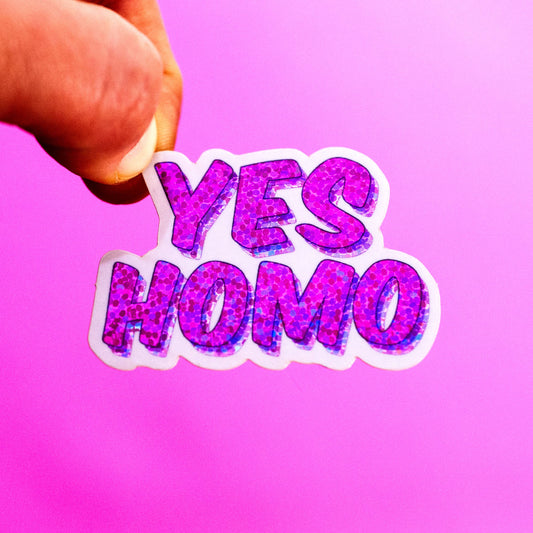 Crafty Queer Studio-Yes Homo Sticker-accessory-gather here online