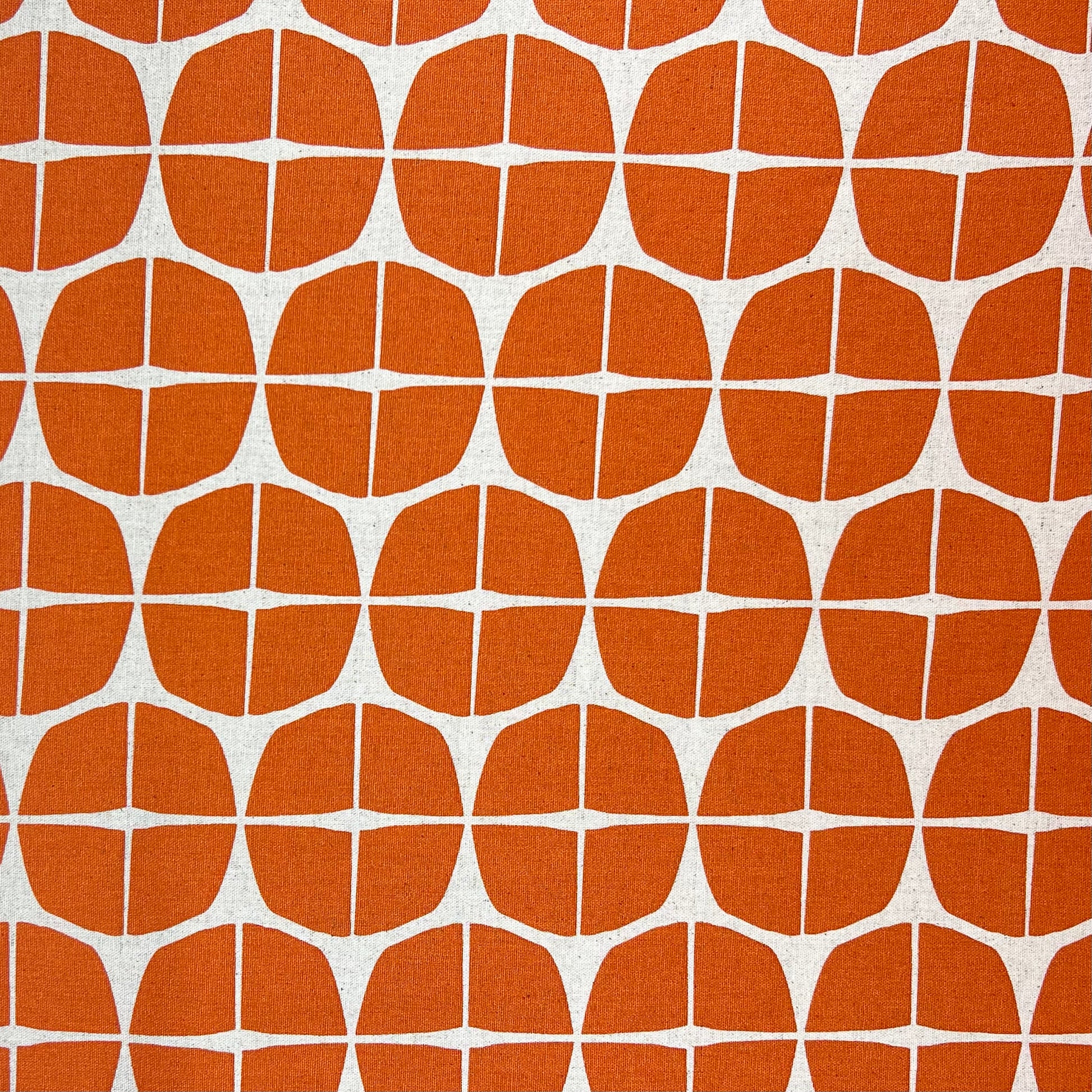 Kokka-Sourdough Orange on Cotton/Linen Canvas-fabric-gather here online