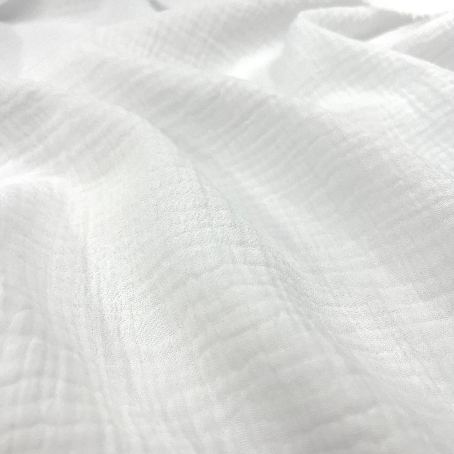 Secret Spark-Cotton Gauze Solid - White-fabric-gather here online