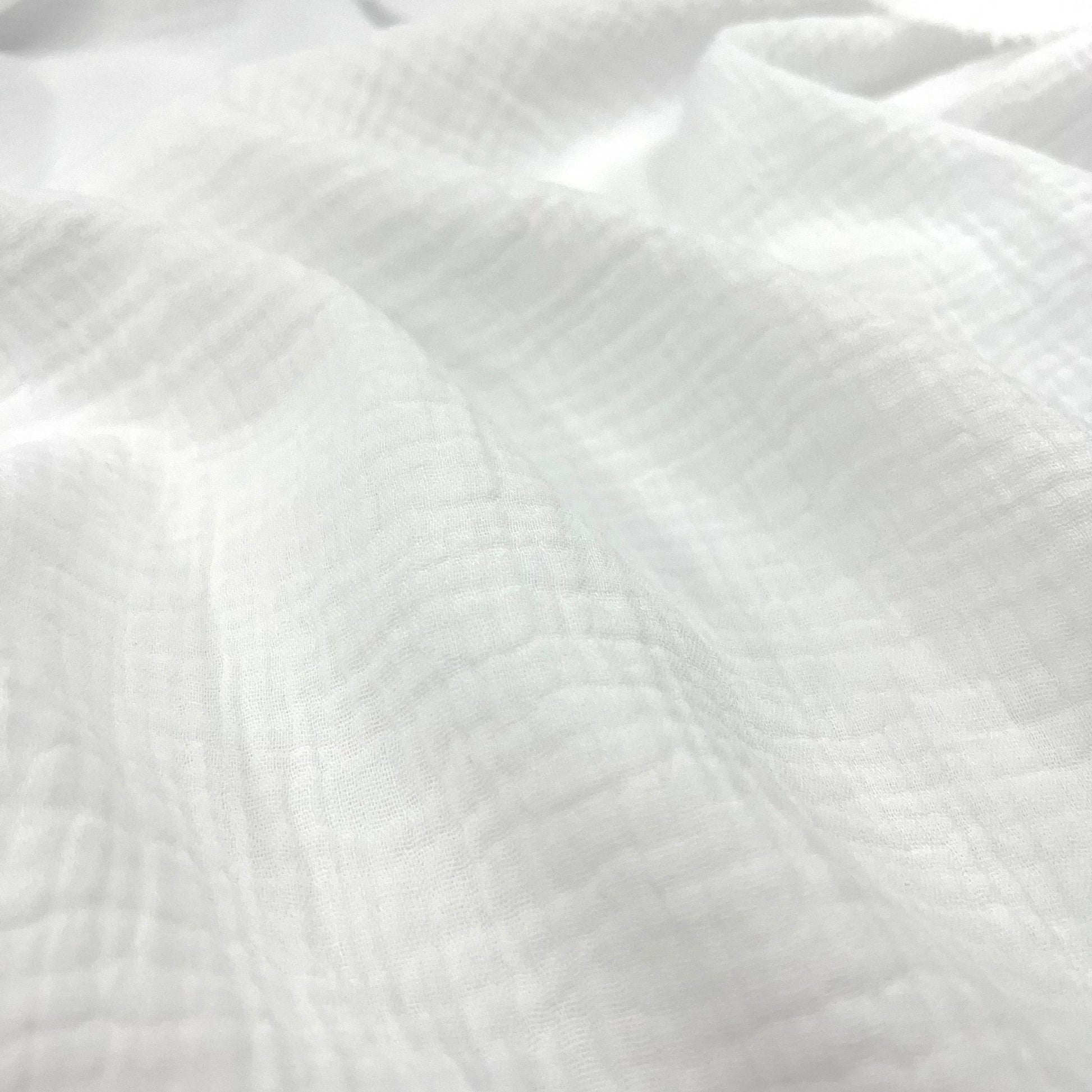Secret Spark-Cotton Gauze Solid - White-fabric-gather here online