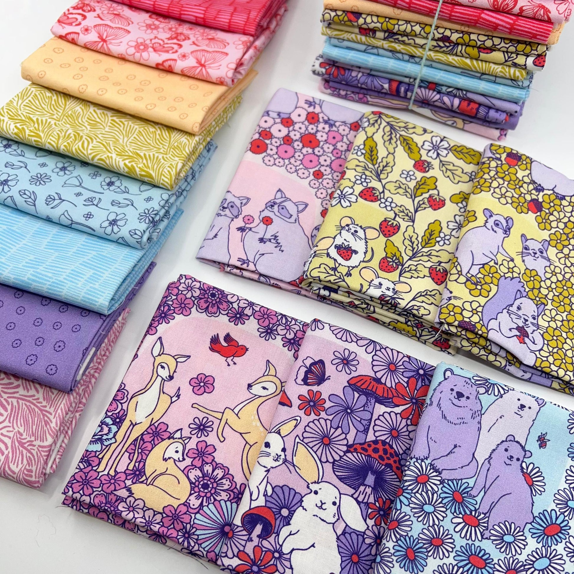 Cloud9-Fat Quarter Bundle of Forest Friends (14 Pieces)-fat quarters-gather here online