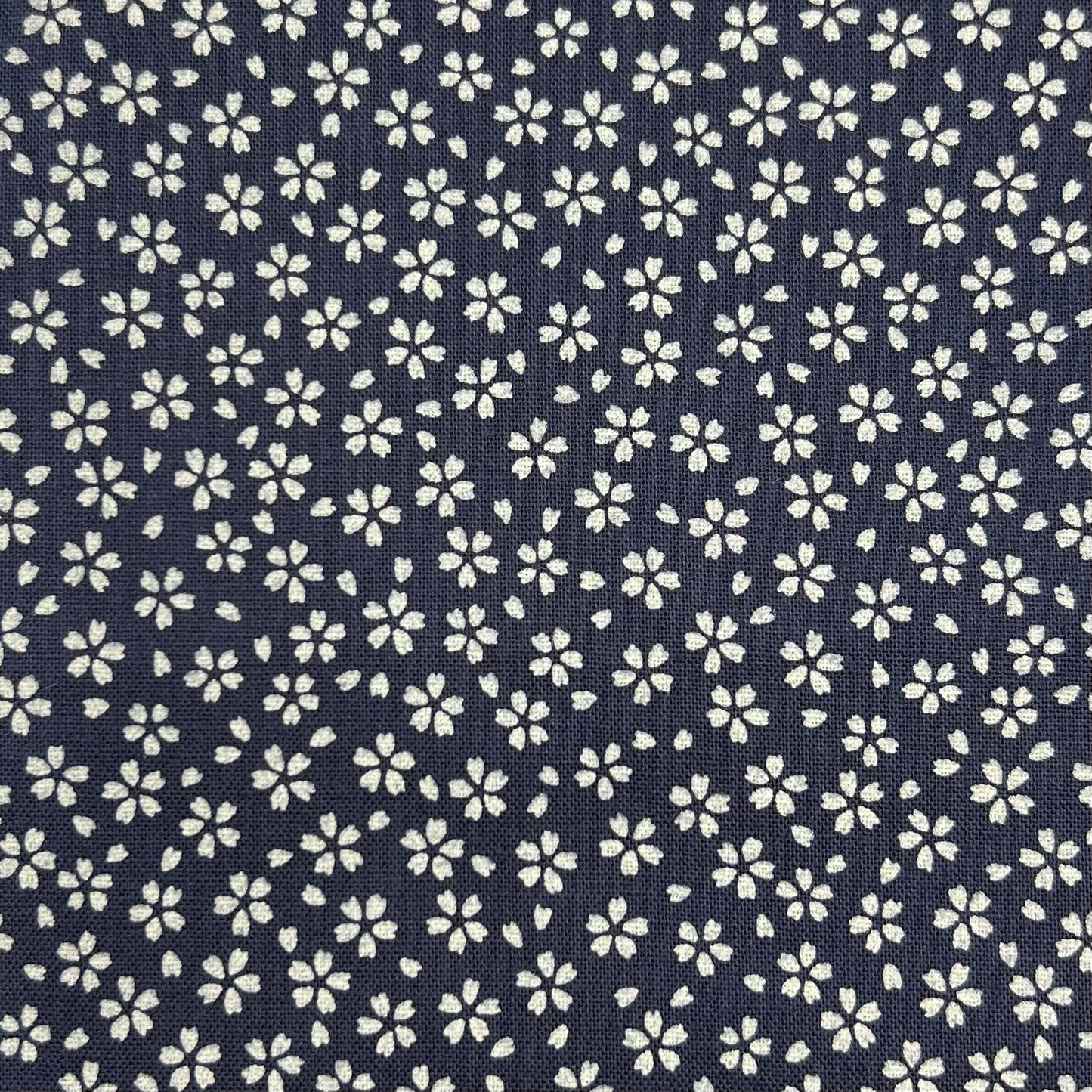 Westex-Indigo Flower Blossoms on Cotton Sheeting-fabric-gather here online