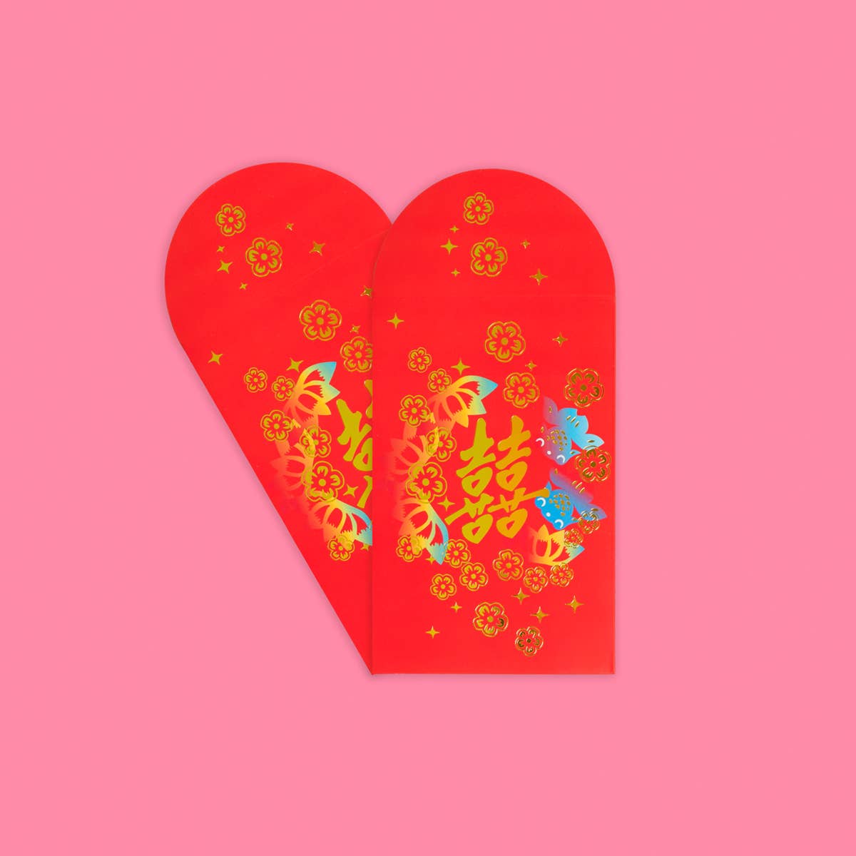 ILOOTPAPERIE-Wedding Double Happiness Gold Foiled Red Envelopes-greeting card-gather here online