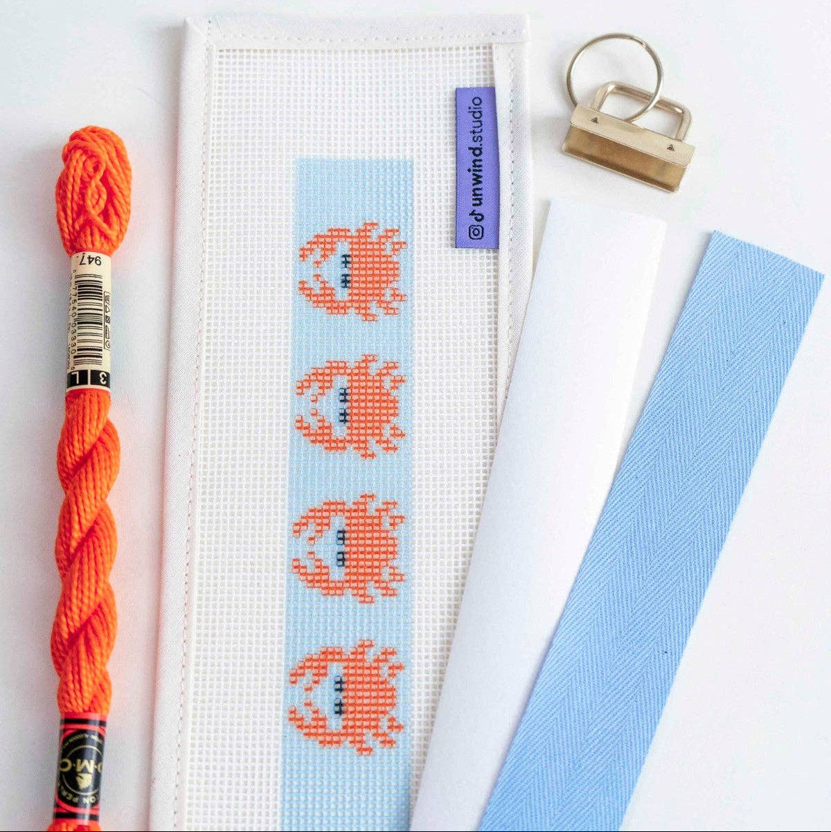 Crabs Key Fob Needlepoint Kit