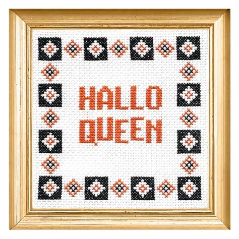 Subversive Cross Stitch-Hallo Queen Deluxe Cross Stitch Kit-xstitch kit-gather here online