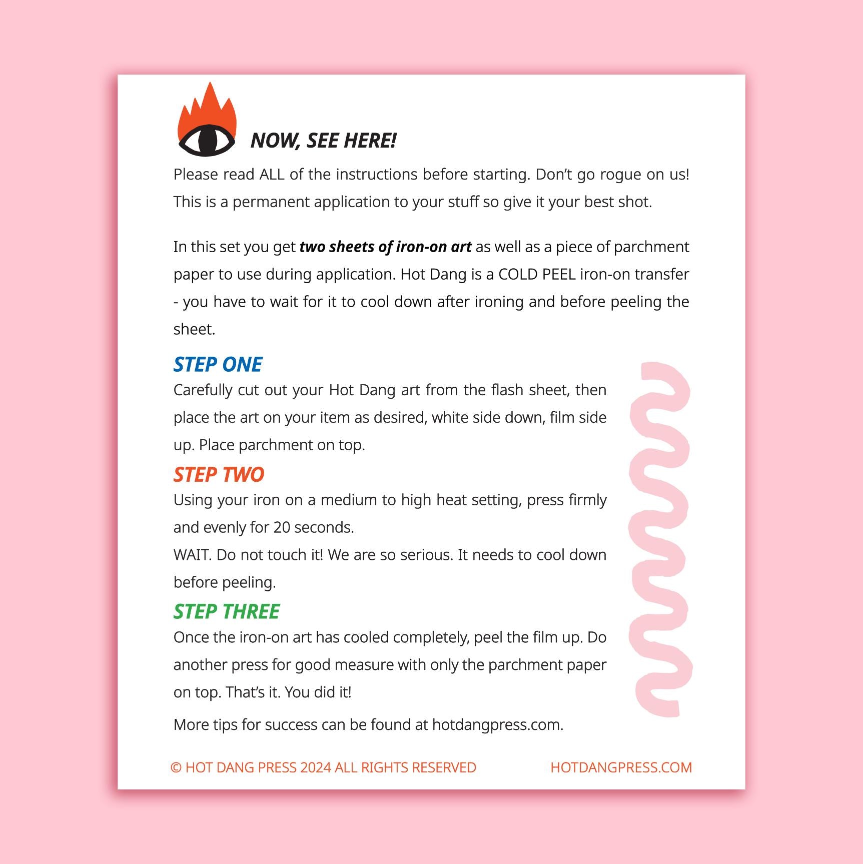 Hot Dang Press-Hello I'm Blank Name Tag Iron-On Transfer Sheet-patches + pins-gather here online