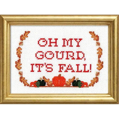 Subversive Cross Stitch-Oh My Gourd Deluxe Cross Stitch Kit-xstitch kit-gather here online