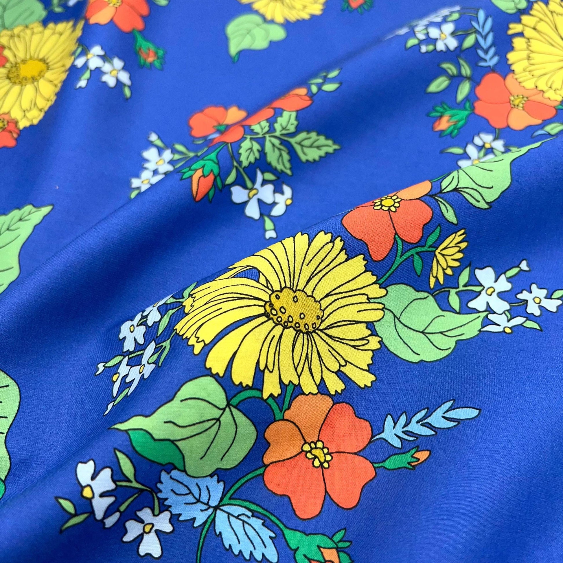 Liberty of London-Tana Lawn - Tropical Sprig-fabric-gather here online