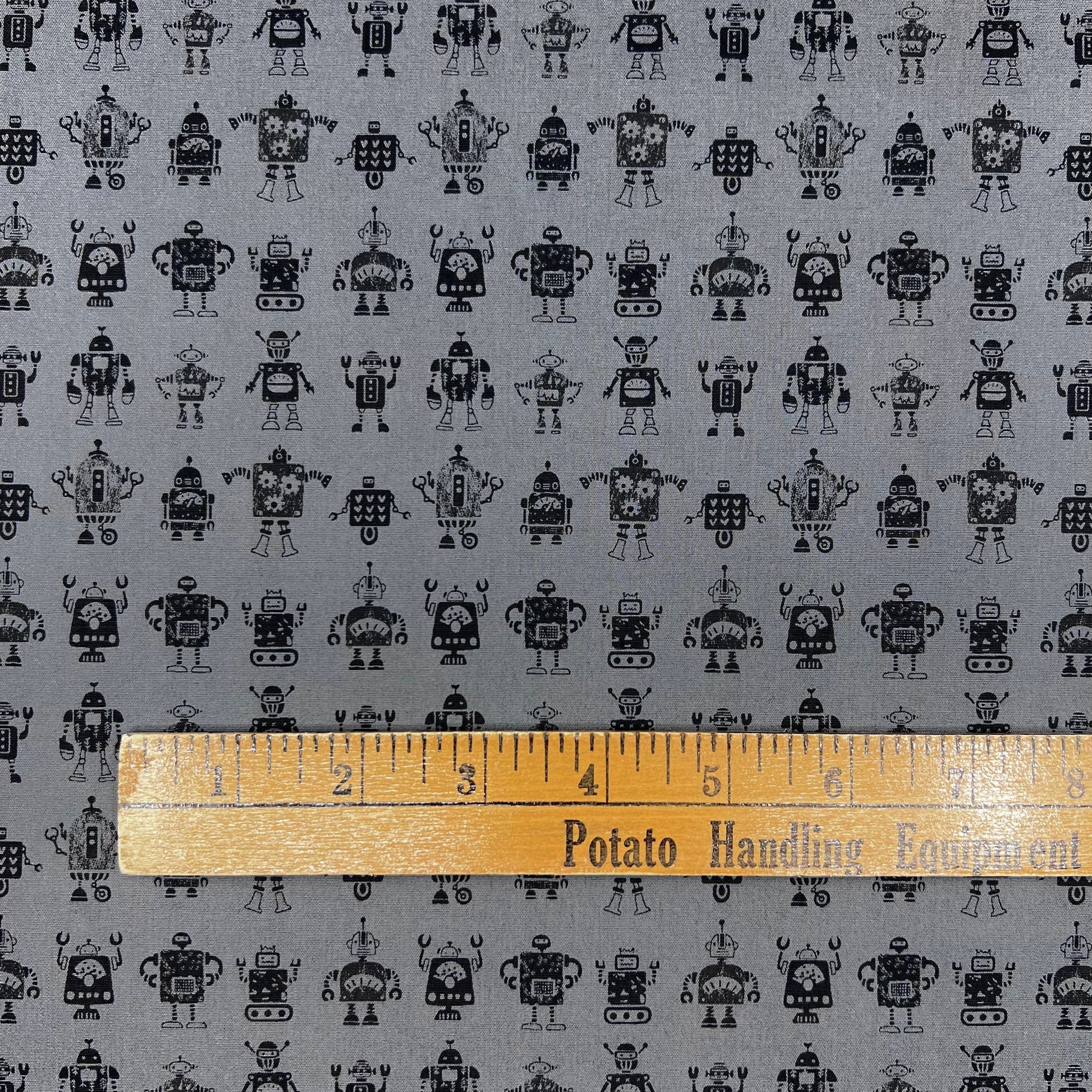 Hokkoh-Black Bots on Cotton Broadcloth-fabric-gather here online