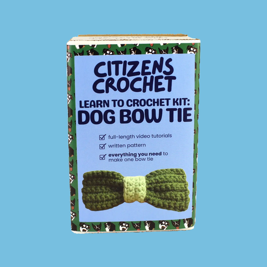 Dapper Dog Bowtie - Beginner Crochet Kit
