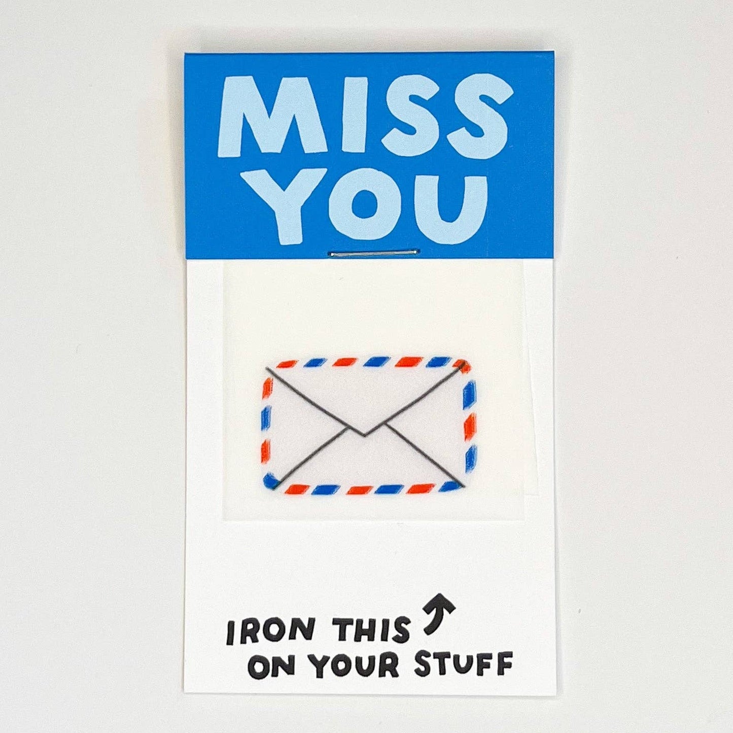 Hot Dang Press-Miss You Letter Iron-On Transfer & Card-patches + pins-gather here online