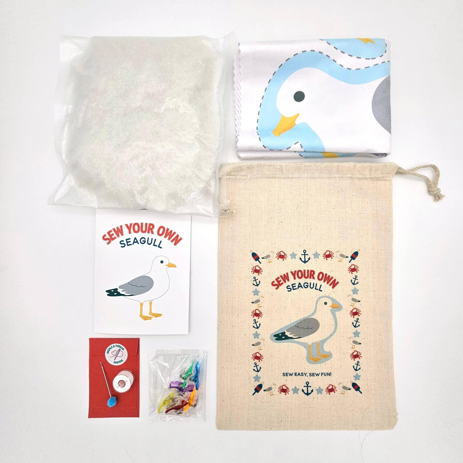 Nickwilljack-DIY Seagull Complete Sewing Kit-sewing kit-gather here online