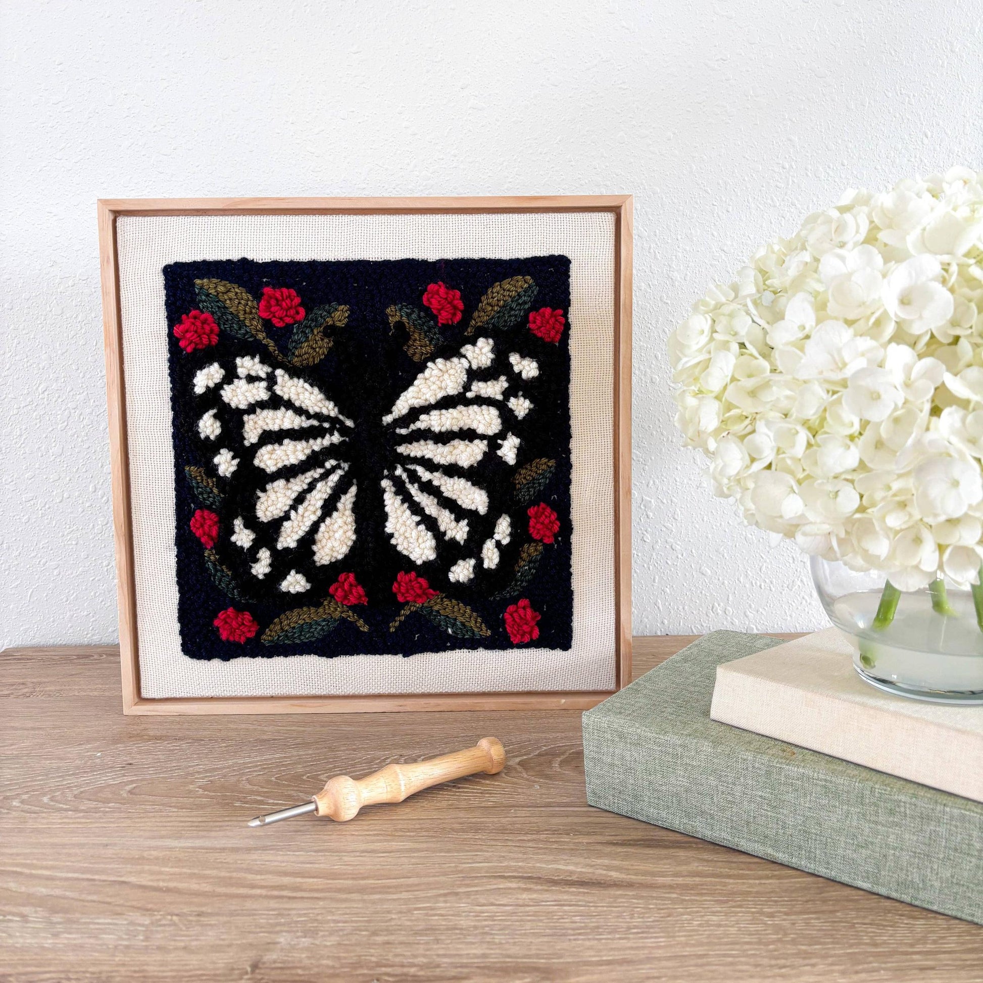 The Urban Acres-Spring Butterfly Punch Needle Kit-craft kit-gather here online