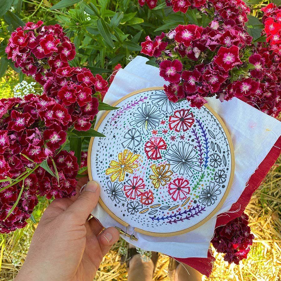 Dropcloth Samplers-Meadow Embroidery Kit-embroidery kit-gather here online