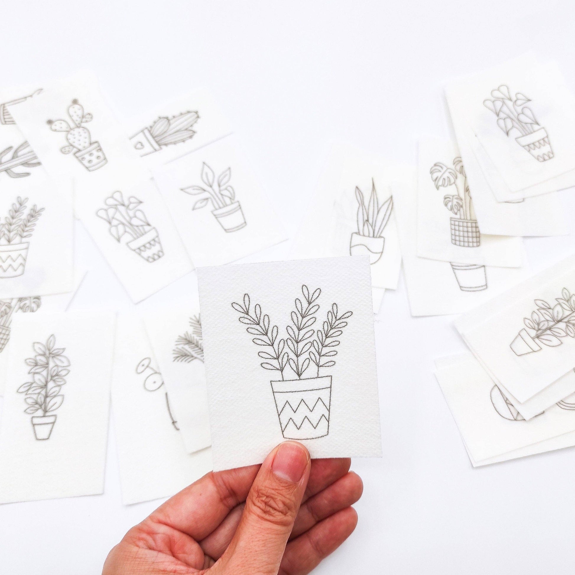 house plant embroidery pattern House Plant Stick & Stitch Embroidery Patterns – gather here online