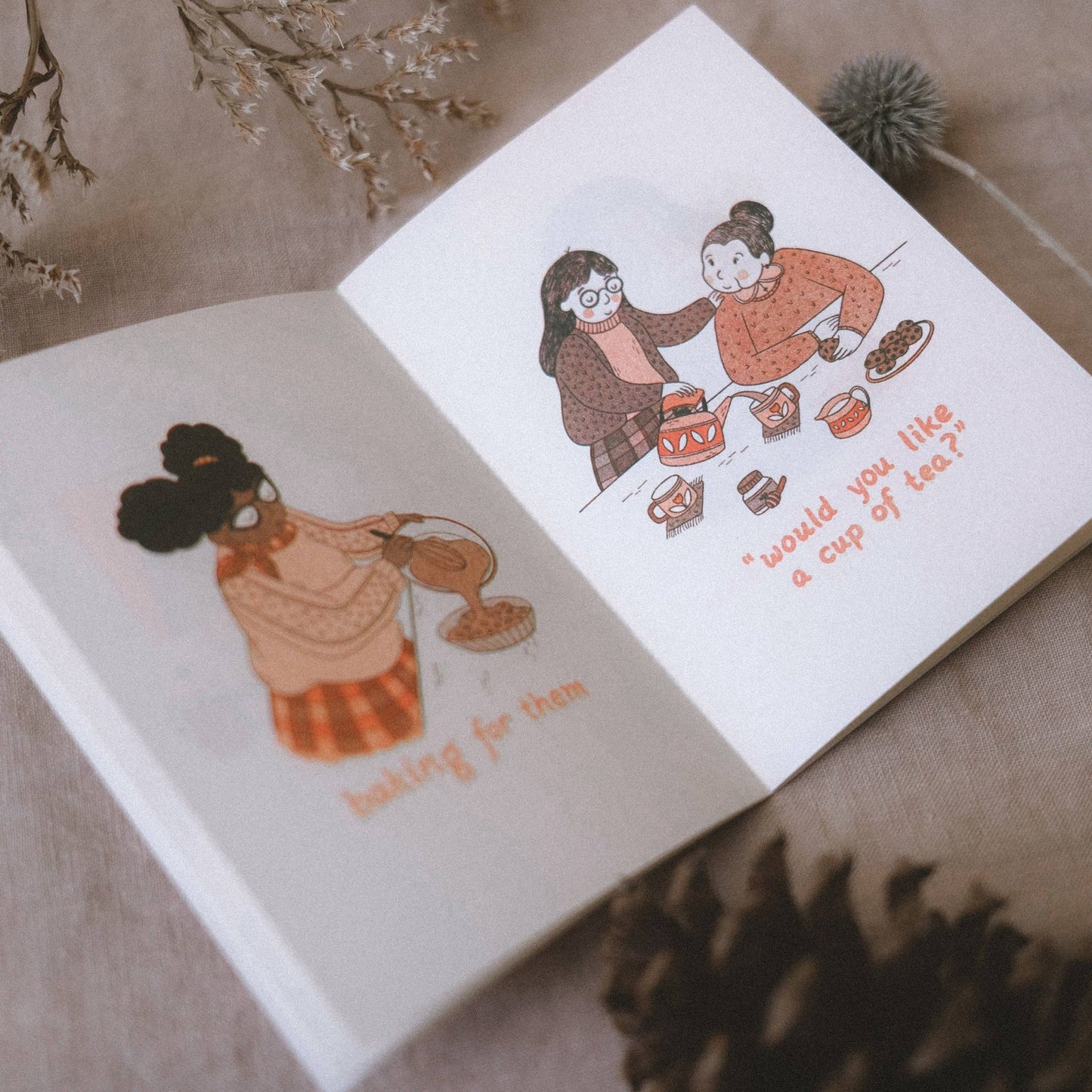 Justine Gilbuena-Did You Eat? Risograph Zine-book-gather here online