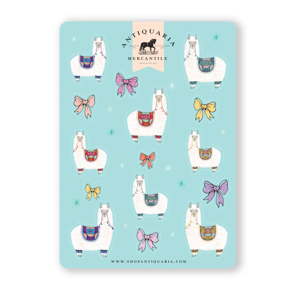 Antiquaria-Alpacas Sticker Sheet-accessory-gather here online
